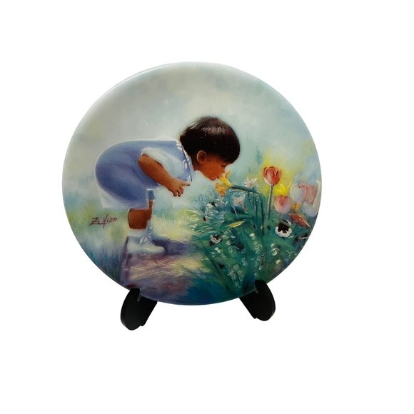 Pemberton & Oakes by Donald Zolan Easter Morning Miniatures Plates Collector 3" - Picture 1 of 2